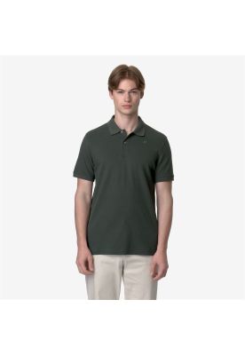 Polera K-Way Men Amedee Pique Green Blackish