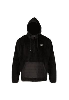 Poleron Sherpa Men Mid Zip All Black