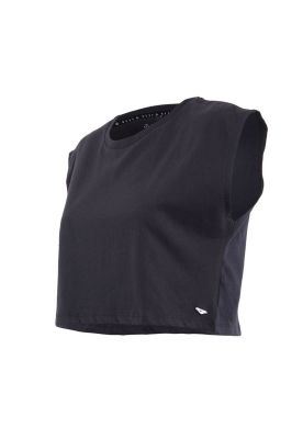 Imagen 2 del producto Polera Kids Crop Top Dark Grey Palm California