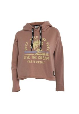 Poleron Crop Women Live the Dream Orange