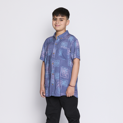 Imagen 2 del producto Camisa Reef Kids Azul Figuras