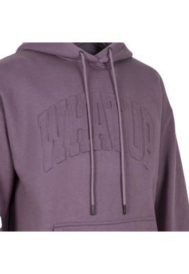 Imagen 2 del producto Poleron Hoodie Oversize Logo Embossed Purple