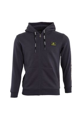 Poleron Full Zipper Kids Dark Grey Estampado