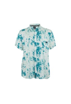 Camisa Manga Corta Clouds Blue White