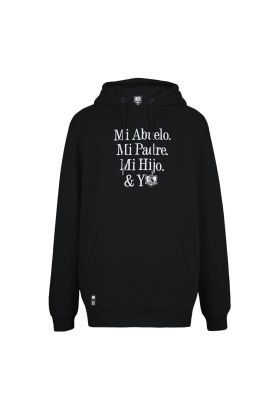 Polerón Colo Colo Urbano Hoodie ""Mi Abuelo, Mi Padre y Yo"" Negro