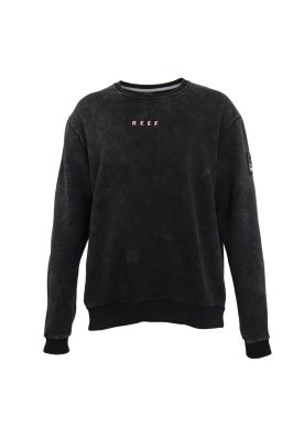 Poleron Men Crew Black Palms