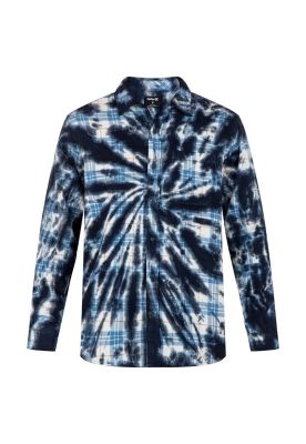 Camisa Portland Tiedye White Blue Black