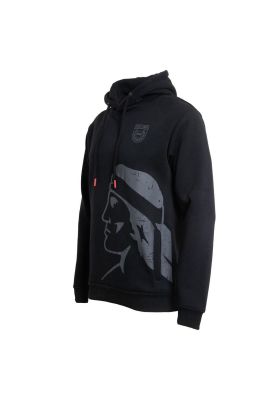 Imagen 2 del producto Poleron Colo Colo Urbano Hoodie Negro Cacique Gris