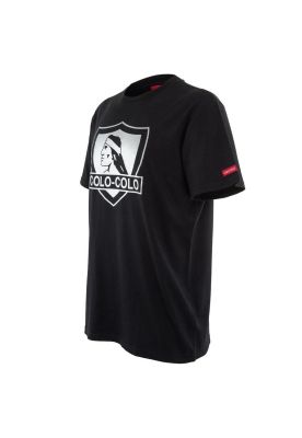 Imagen 2 del producto Polera Colo Colo Urbano ""Escudo Plateado"" Negra