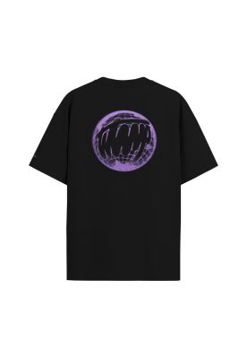 Imagen 2 del producto Polera WhatUp Oversize Black Round Purple