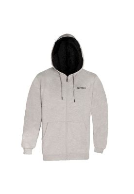 Poleron Men Full Zipper Grey Chiporro Black