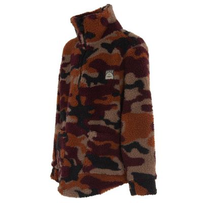 Imagen 2 del producto Poleron Boys Brown Camo Half Zip