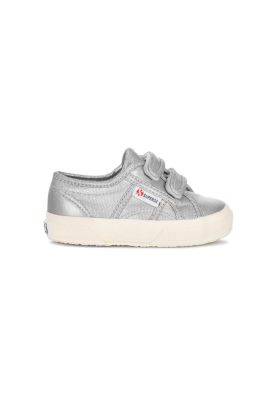 Zapatilla Kids 2750 Strap Metallic Canvas Grey Silver