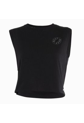 Polera Kids Crop Top Black