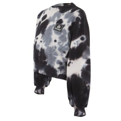 Imagen 2 del producto Poleron Girls Crop Black Grey White