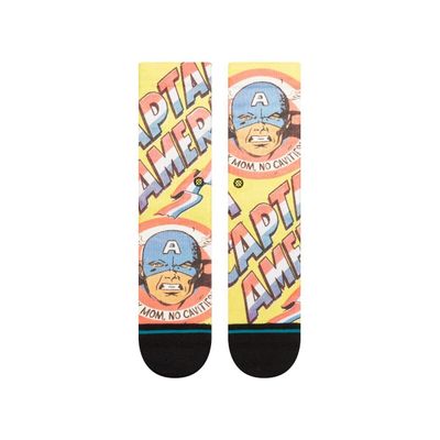 Imagen 2 del producto Stance Sock Kids Captain America No Cavities Yellow
