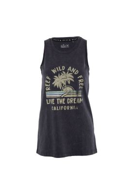 Polera Kids Musculosa Blue Palm