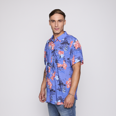 Imagen 2 del producto Camisa Reef Men Floreada Azul