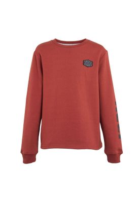 Imagen 1 del producto Poleron Kids Crew ""Stop Time Enjoy Life"" Burgundy Black