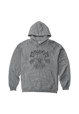 Poleron Men x Shake Junt Skull Grey Heather Hoodie