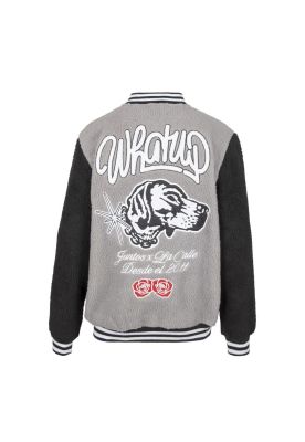 Imagen 2 del producto Sherpa Full Zipper Dog and Roses Grey