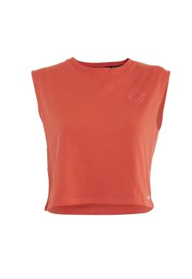 Polera Kids Crop Top Red