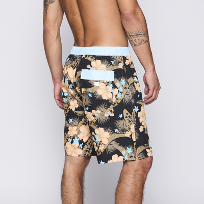Imagen 2 del producto Traje de Baño Reef Men Black Blue Flowers
