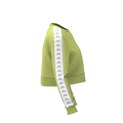 Imagen 2 del producto Poleron Crop 222 Banda Women Ahmis Green Lime White