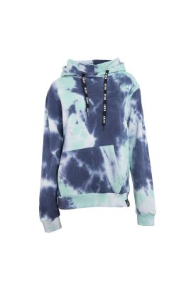 Poleron Women Tiedye Blue, Light, White Hoodie