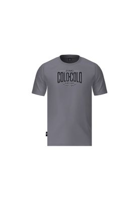 Polera Colo Colo Urbano Hombre Gris Estampado Negro