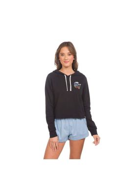 Polerón Tubed Cut Off Hoodie Caviar