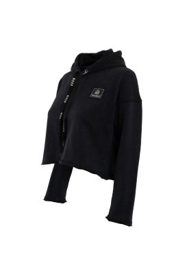 Imagen 2 del producto Poleron Crop Niña Dark Grey Print Back