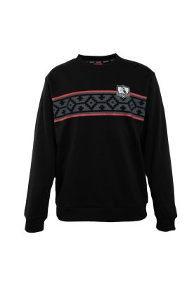 Imagen 1 del producto Poleron Colo Colo Urbano Fleece Carda Crew ""Huinchas"" Negro