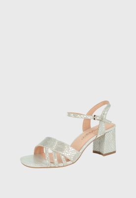 Sandalia de Vestir Heid Plateado Alquimia