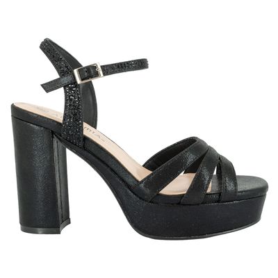 Sandalia Plataforma Isla Negro Alquimia