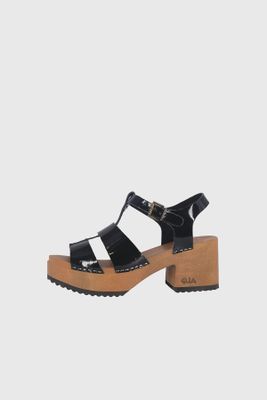 Imagen 2 del producto Sandalia Plataforma Madera Lily Negro Alquimia