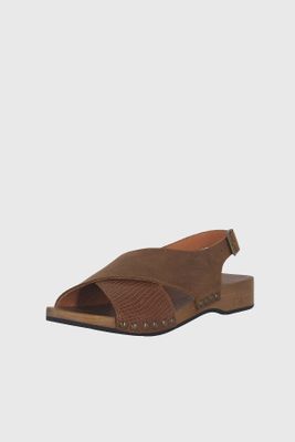 Sandalia Madera Cachi Caramelo Alquimia