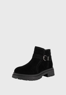 Botin de Cuero Rosie Full Negro Alquimia