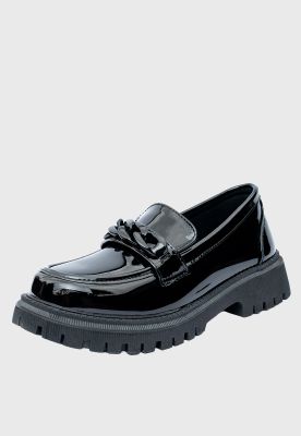 Mocasin Ituri Negro Charol Alquimia