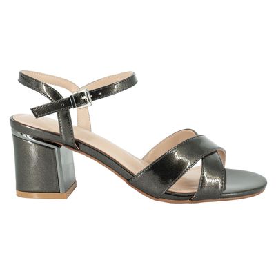 Sandalia de Vestir Shiro Plateado Alquimia
