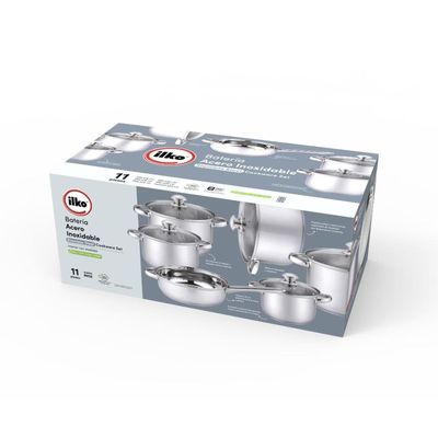 Imagen 2 del producto Bateria De Cocina 11 Pzs Acero Inoxidable Prime Ilko