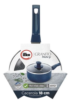 Imagen 2 del producto Cacerola 18cm Granito Navy Ilko