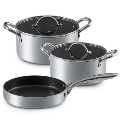 Bateria Antiadherente 5 Piezas Silver Industrial Ilko