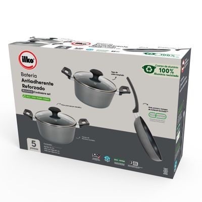 Imagen 2 del producto Bateria Cocina Ilko 5 Piezas Aluminio Reciclado Everyday