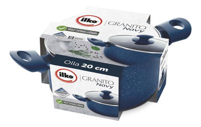 Imagen 2 del producto Olla 20cm Granito Navy Ilko
