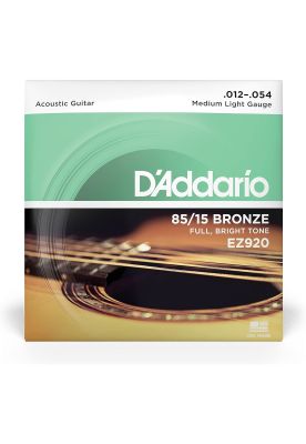 Imagen 2 del producto Set de cuerdas Acústica Metálica D'addario EZ920 Med 12-54
