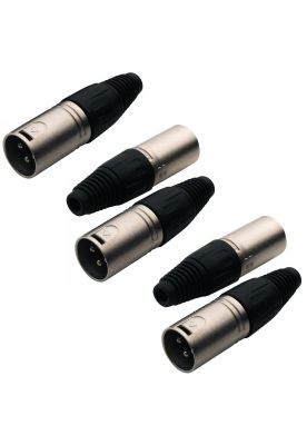 Set de conectores XLR macho Rockcable RCL10000P - 5 piezas