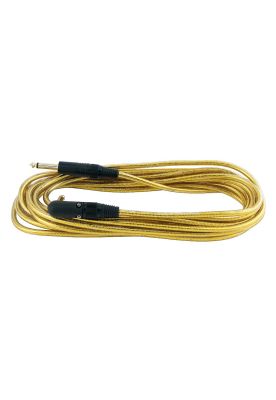 Cable instrumento Rockbag RCL30256D6 GOLD ángulo recto 6m
