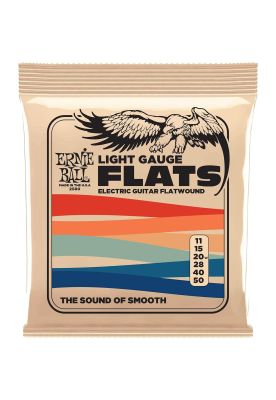 Cuerdas guitarra eléctrica Ernie Ball P02580 flatwound 11-50