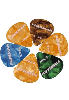 Pack de uñetas Freeman 6 unidades Medium MED MTC